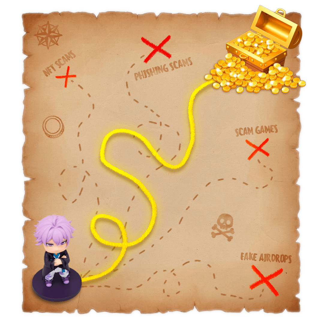 Treasure Map - Navigate through scams to find web3 income